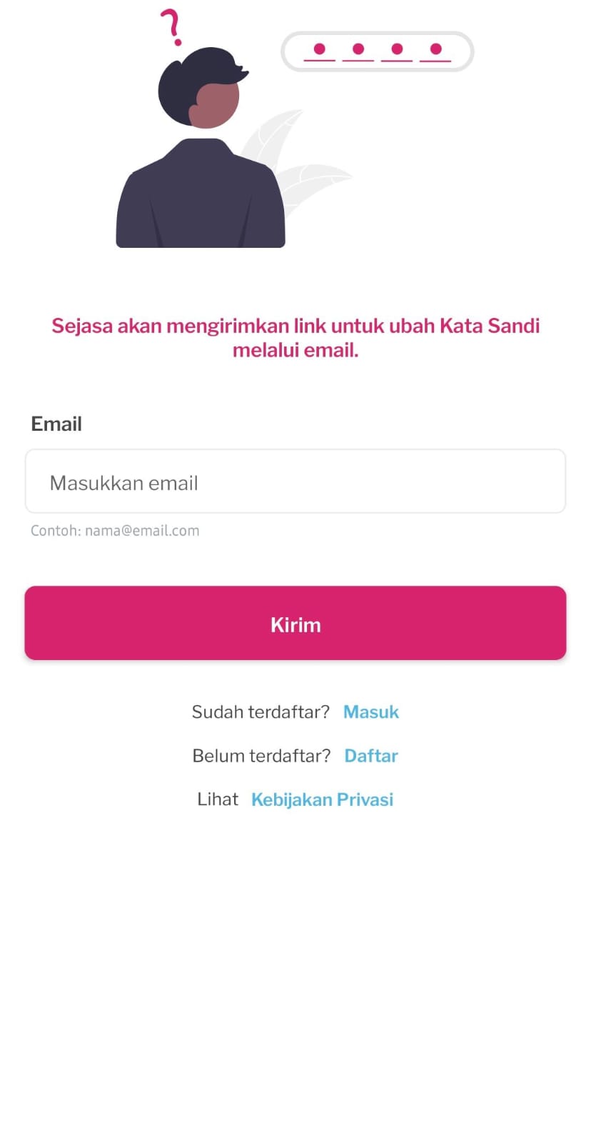 login aplikasi Sejasa ubah password via email.jpeg